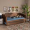 Baxton Studio Alya Walnut Wood Twin Size Daybed with Roll-Out Trundle Bed 168-10832-10833 - alternate 10